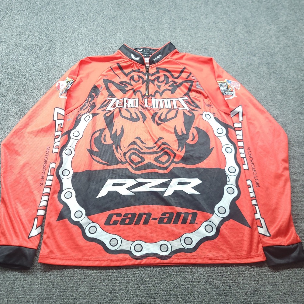 Hook Sport Zero Limits Motorsports RZR Can-Am Jersey Red Black Small Villarreal